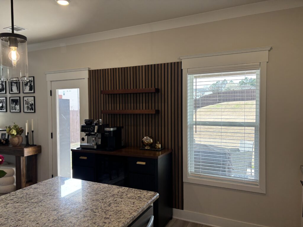Coffee Bar Carpentry Project in Hoschton