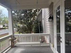 Porch Swing and Outdoor TV Installation in Statham