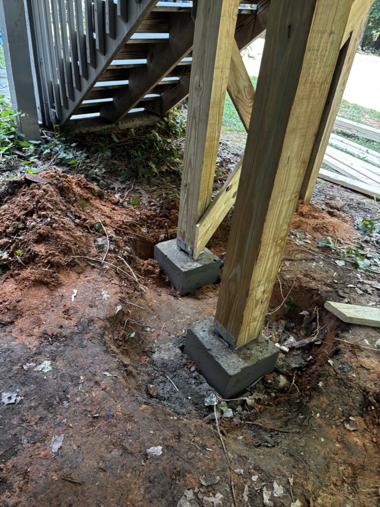 Rotted Wood Post Replacement in Jefferson — carpentry services