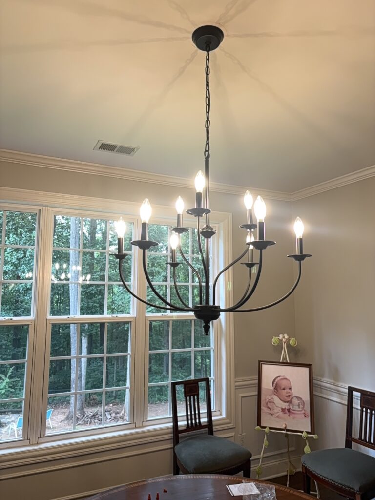 Ceiling Fan and Lighting Installation in Jefferson — fixture installation