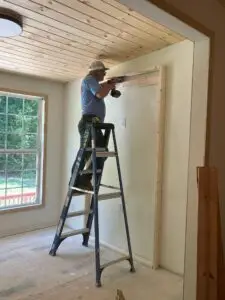 Custom Accent Wall Installation for TV and Fireplace in Jefferson — jefferson