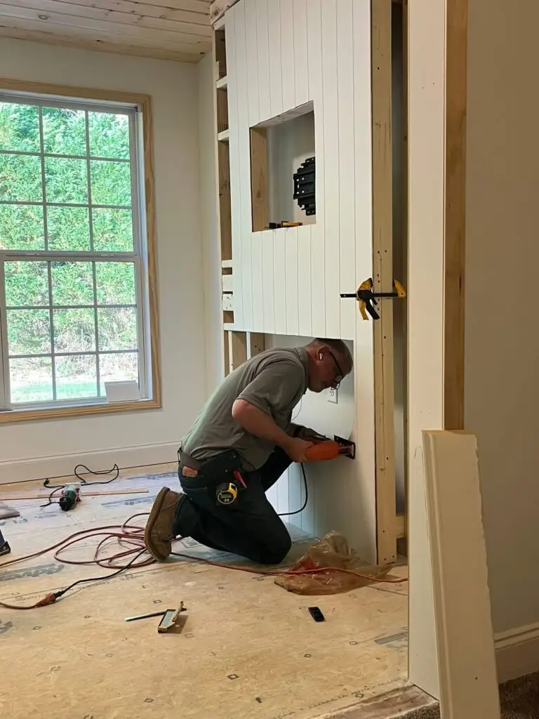 Custom Accent Wall Installation for TV and Fireplace in Jefferson — jefferson handyman