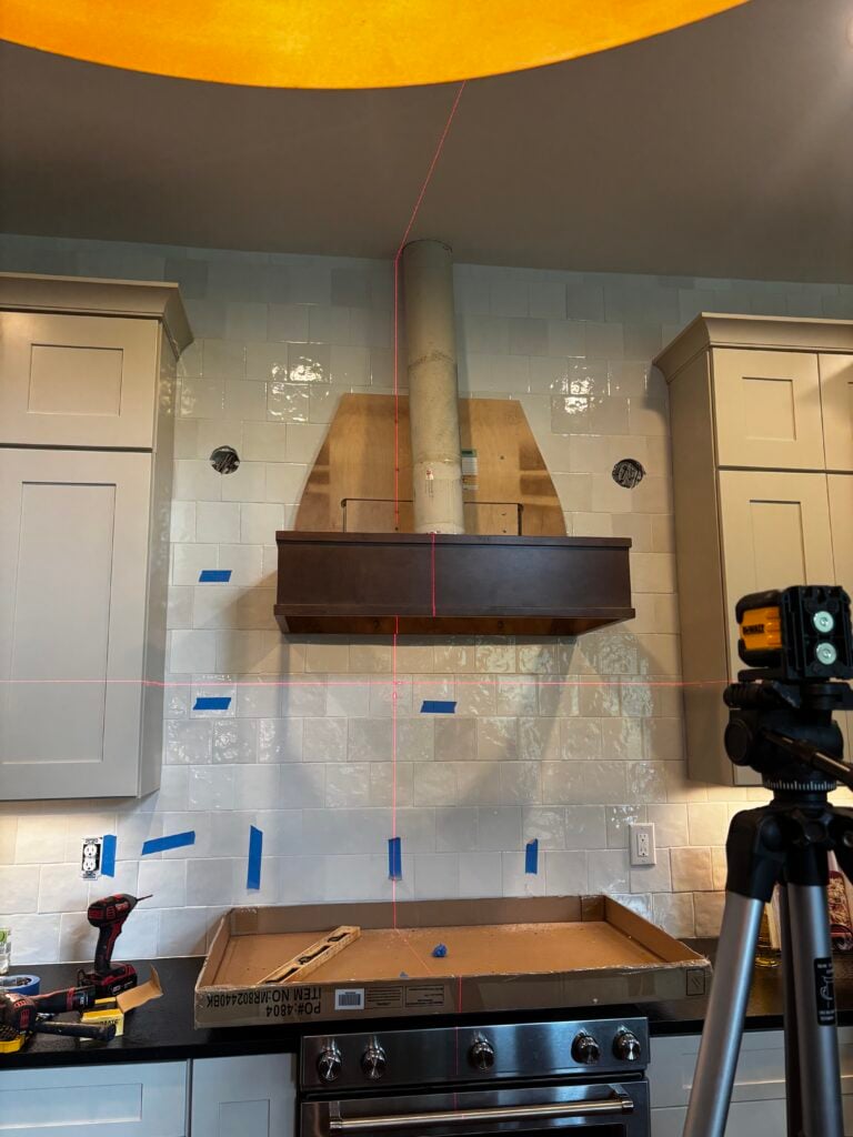 Range Hood and Floating Shelves Installation in Jefferson — jefferson ga