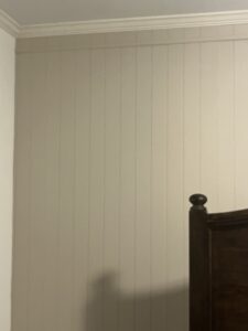 Bead Board Accent Wall Installation and Painting in Jefferson — carpentry services