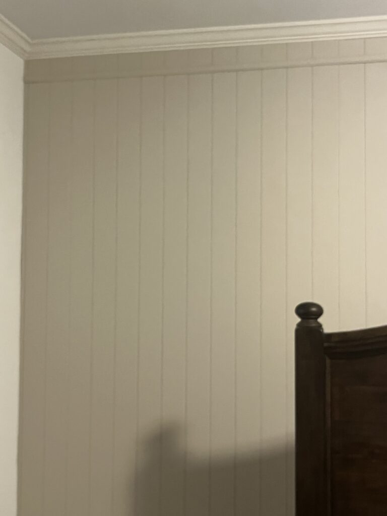 Bead Board Accent Wall Installation and Painting in Jefferson — carpentry services
